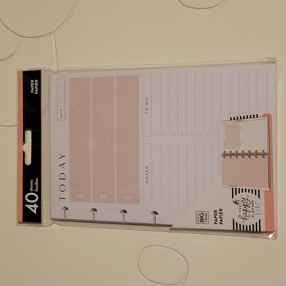 The Happy Planner - Task sheet note paper